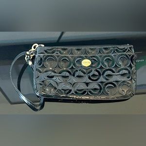 Black Coach wristlet